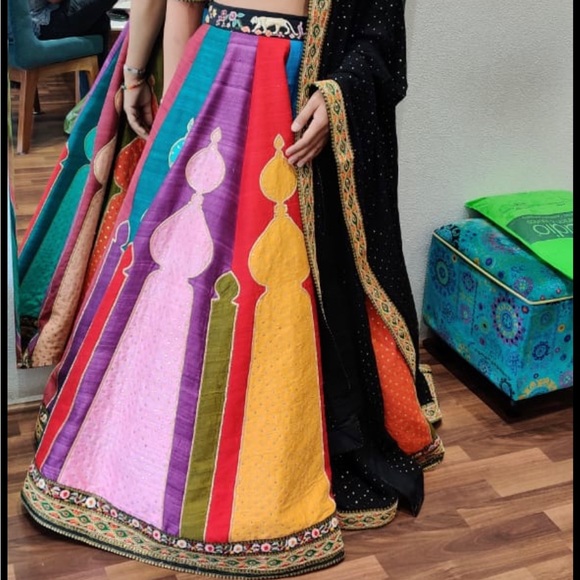 Colorful lehenga designer outfit - Picture 3 of 3